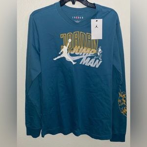 Mens Long Sleeve Jordan JumpMan Tee